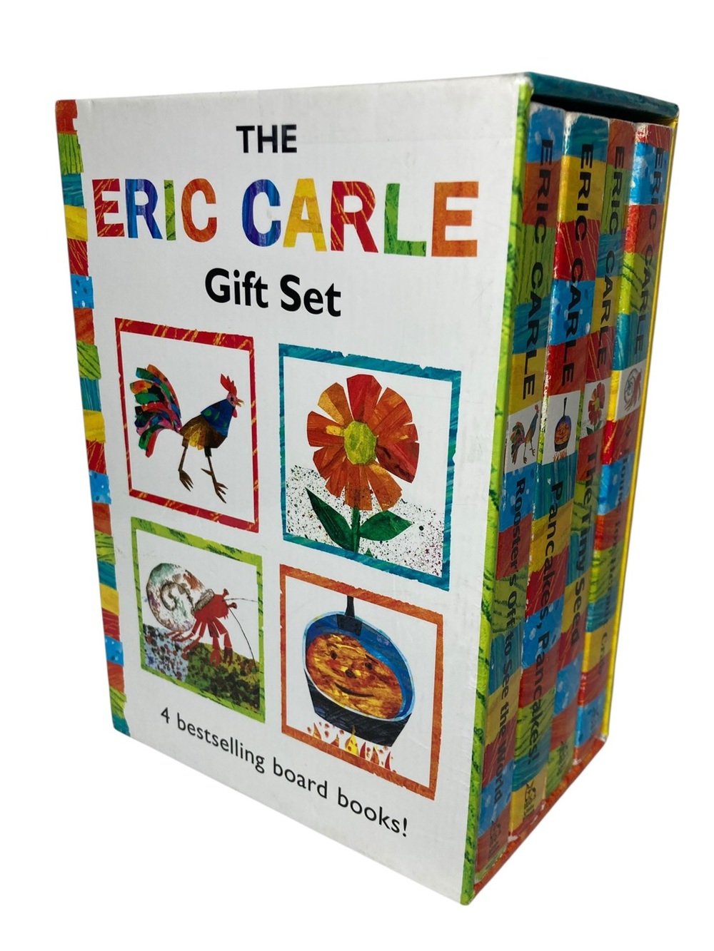 The Eric Carle Gift Set by Eric Carle - 4 Board Books Crab Seed Rooster Pancakes